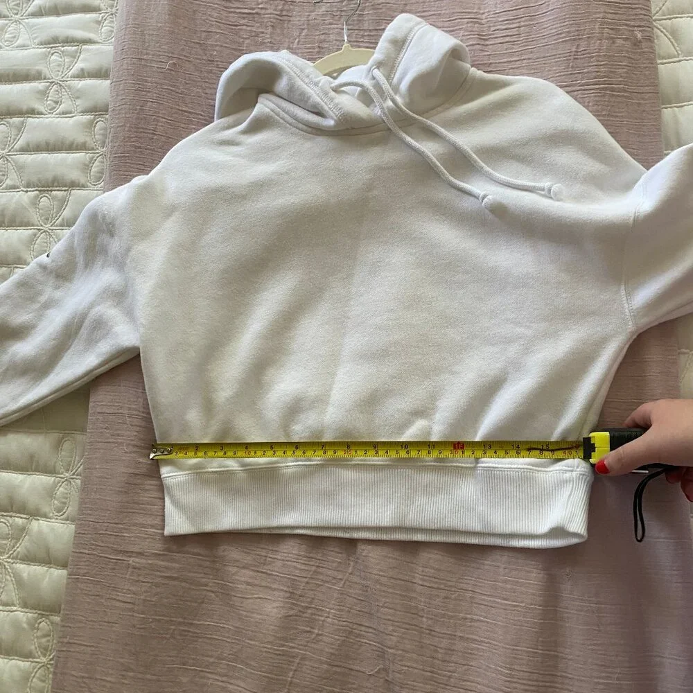 Women's Hollister Cropped Embroidered Hoodie - Picture 7 of 10